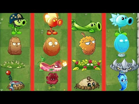 Team SPRING x SUMMER x FALL x WINTER - Who Will Win? - PvZ 2 Team Plant Battlez