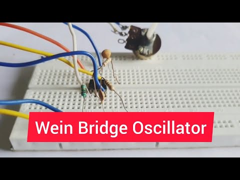 Wein bridge oscillator using Op-Amp | IC 741| Experiment | Breadboard | LC Oscillator