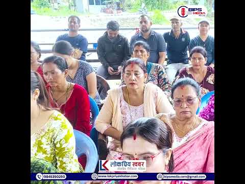 रत्ननगर वडा नं २ का वडाध्यक्ष तथा कार्यक्रमका प्रमुख अतिथि राजेन्द्र प्रसाद घिमिरे।