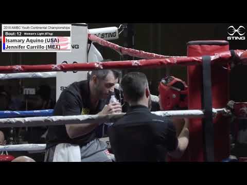 7  2018 AMBC Youth FINAL W57kg AQUINO ISAMARY USA vs jennifer carrillo MEX