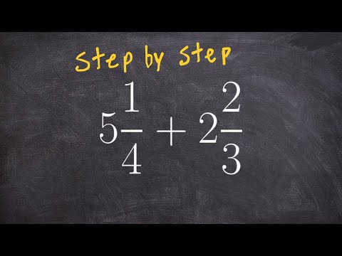 Learn how to add two mixed numbers with unlike denominators