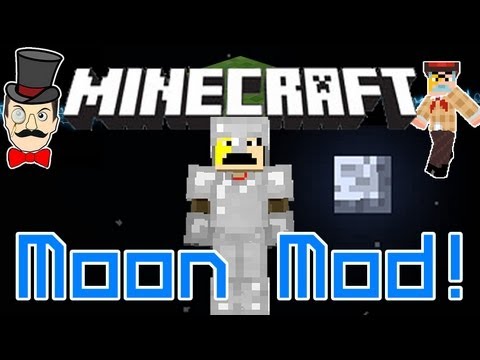 Minecraft Mods - MOON Mod! Lunar Surface, Space Suit,...