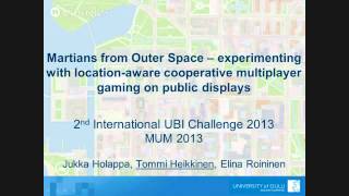 MUM'13 - Luleå, Sweden December 2013