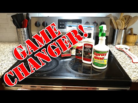 Cleaning Glass Top Stoves | How To Clean Cooktop Burnt On With WD40 The Best Cleaner!