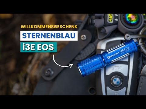 Olight Willkommensgeschenk im Sommerschluss-Sale | i3E Eos Sternenblau