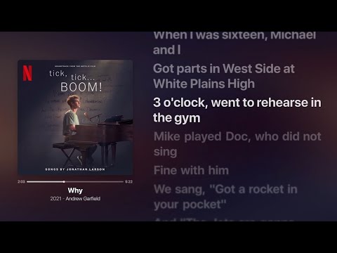 Andrew Garfield - Why (Lyrics)