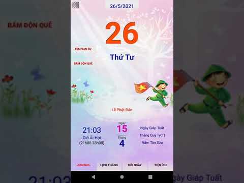 Lịch Việt 2024 - Lịch Âm Dương Video