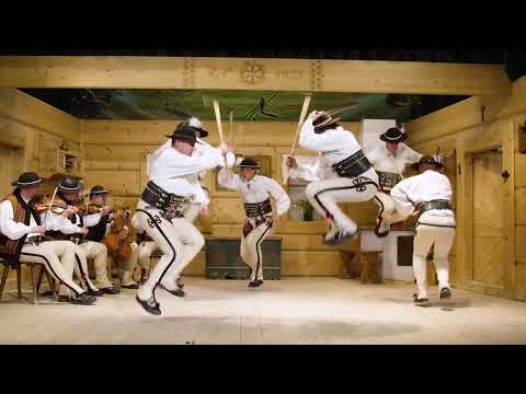 Taniec zbójnicki (podcinanie ciupagami) – Zespół Regionalny Zbójnicek z Zębu | Karpackie Osobliwości