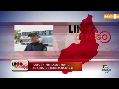 LINHA DE FOGO (17 12) IDOSO É ATROPELADO E MORTO AO ANDAR DE BICICLETA NA BR-343