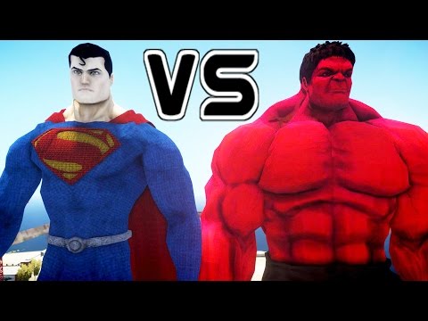 SUPERMAN VS RED HULK - EPIC BATTLE