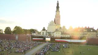 Wejście 415. Pieszej Pielgrzymki Sieradzkiej, 35. Pieszej Pielgrzymki Zduńskowolskiej i 13. Rowerowej Pielgrzymki Diecezji Włocławskiej - Jasna Góra, 24.08.2025 r.