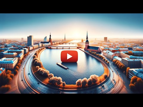 The Peaceful Daugava River, Riga, Latvia