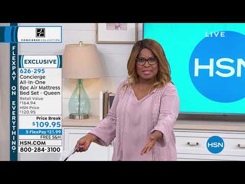 Concierge Collection AllInOne 8pc Air Mattress Bed Set  ...