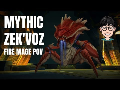 Zek'voz, Herald of N'zoth - Mythic Uldir (Fire Mage PoV)