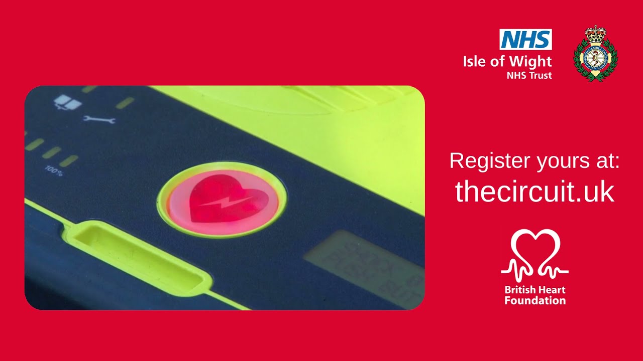 Register your defibrillator on the British Heart Foundation's The Circuit