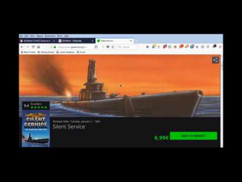 Jeu PC Silent Service 2 - Édition MicroProse, Bon état, Jeu De Sous-marin Classique