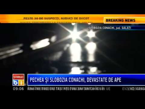 Galati: 350 de case au fost inundate printr-o deversare controlata