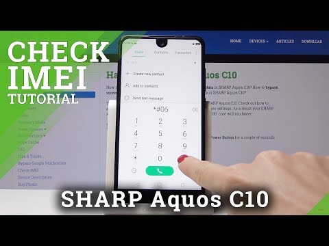 How to check IMEI & SN in Sharp C10 - Find IMEI & Serial Number