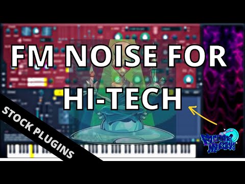 how to make fm noise/fm leads on #flstudio stock plugins (HARMOR PLUGIN) #hitech #psytrance