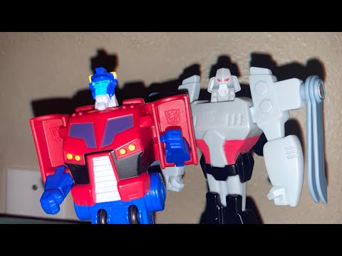 Transformação TFA Optimus Prime e Megatron do McDonald's