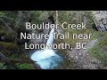 Boulder Creek Nature Trail near Longworth, BC