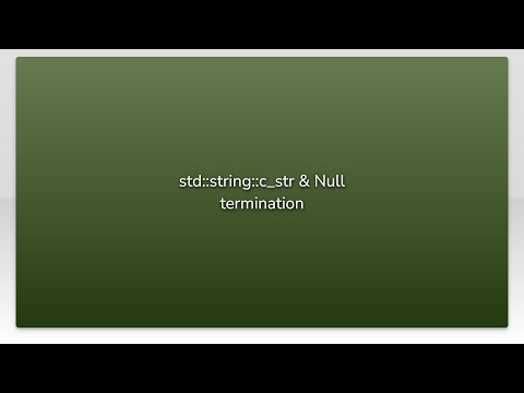 std::string::c_str & Null termination