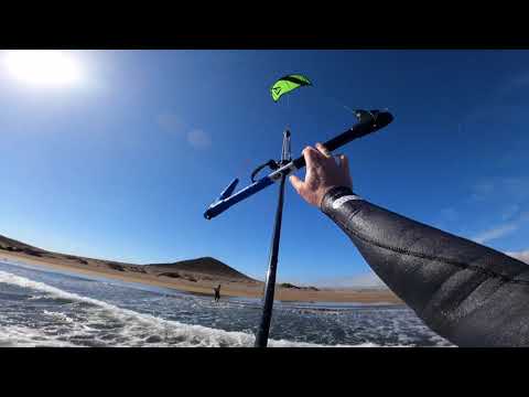 Double Backroll Kitesurf Jump on the Harlem GO 12m