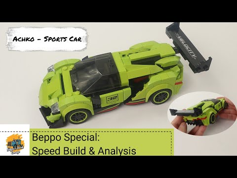 Super Sports Car Lime | Achko 50013 - Lego Alternative - Speed Build Review