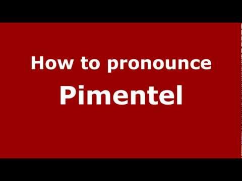 How to Pronounce Pimentel - PronounceNames.com