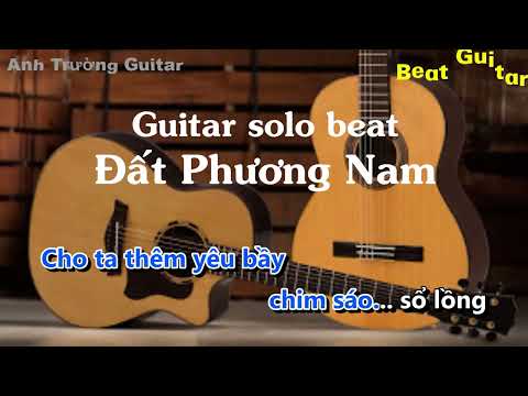 Karaoke Tone Nam Đất Phương Nam - Guitar Solo Beat Acoustic | Anh Trường Guitar