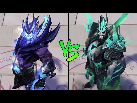 Ruined Draven vs Soul Reaver Draven Skin Comparison Spotlight (League of Legends)