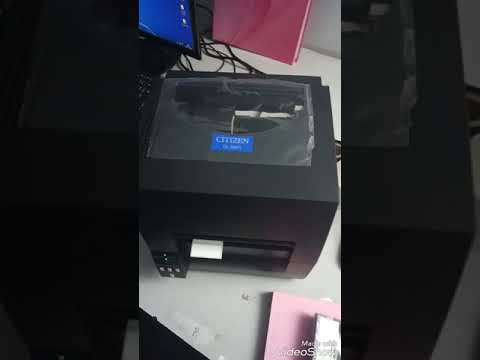 Citizen barcode printer calibration processing