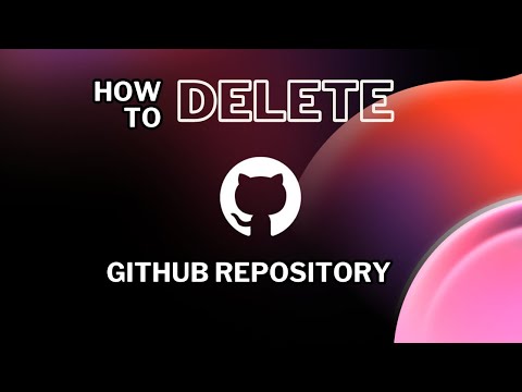 How to delete a project repository