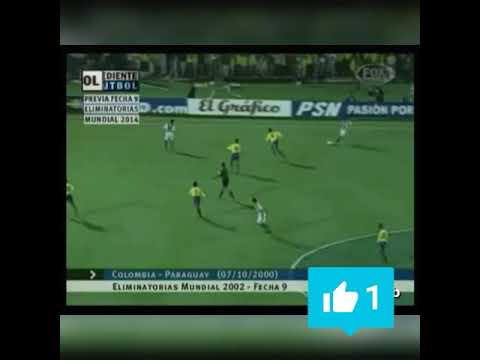 COLOMBIA 0 VS 2 PARAGUAY ELIMINATORIAS COREA JAPON 2002