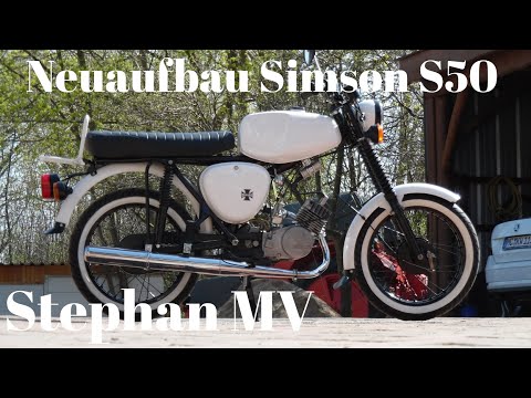 Simson S50 - Black&White - Tuning - Restauration - Neuaufbau