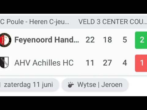 Feyenoord Handbal C1 - AHV Achilles NK kwalificatie Heemskerk