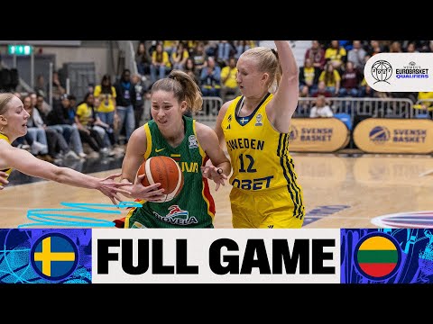 Sweden v Lithuania | Full Basketball Game | FIBA Women's EuroBasket 2027 Qualifiers
