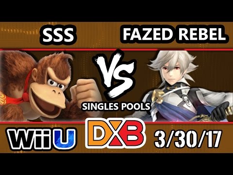 DXB 2017 SSB4 - SSS (Donkey Kong) Vs. Fazed Rebal (Corrin, Cloud) Smash 4 Tournament - Smash Wii U