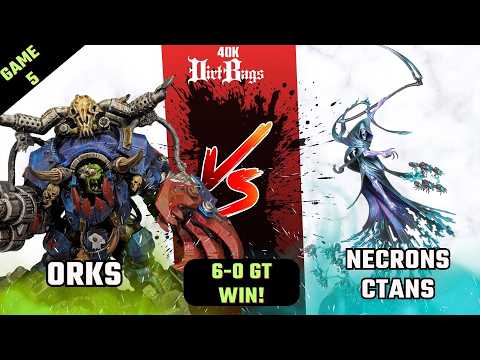 Orks Vs New Ctan Necrons GT WIN! Game 5| Chapter Approved Competitive | Warhammer 40k Battle Report