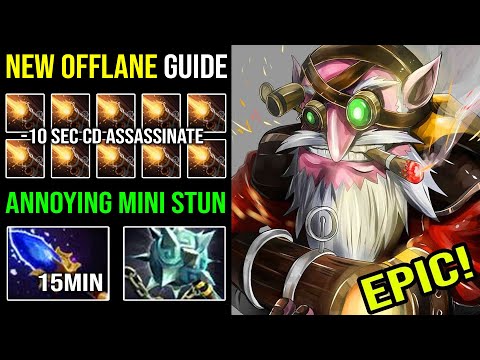 NEW Offlane Sniper Guide 100% Annoying Mini Stun with Aghanim Gleipnir EPIC Dota 2