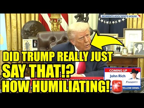 🚨A Reporter Just Made TRUMP Look STUPID At The OVAL OFFICE