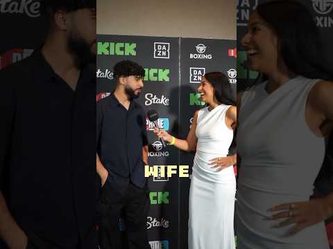 Adam Saleh wants me to be his wife?! #adamsaleh #misfitsboxing #interview #dazn #misfits