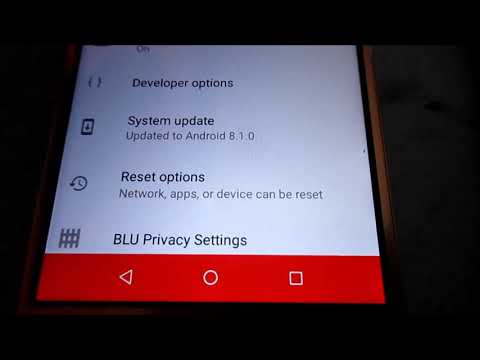 How turn on developer option on blu phones