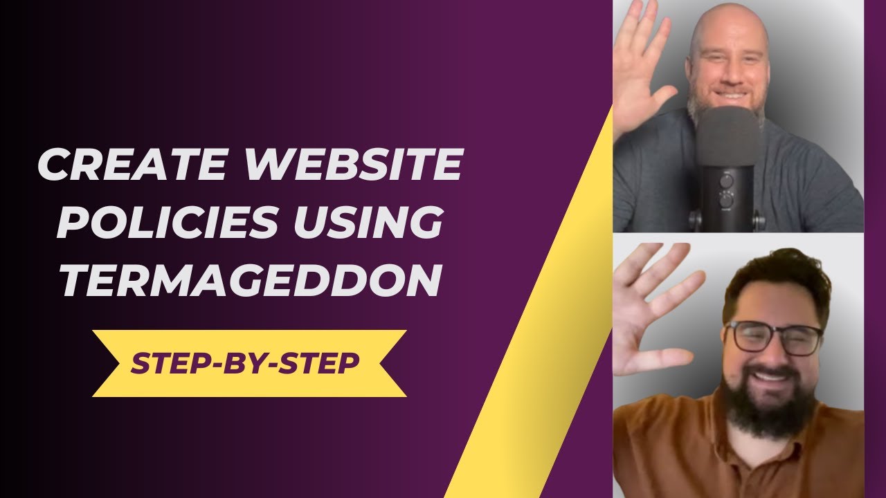 Generating policies for your website with Termageddon (walkthrough)