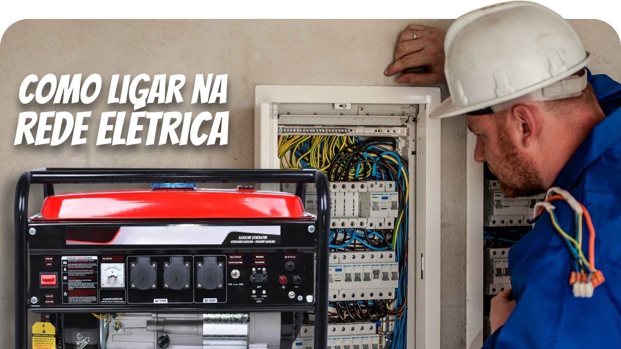 Como fazer a LIGAÇÃO DO GERADOR na rede elétrica