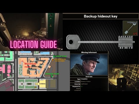 🔑 Escape from Tarkov: Backup Hideout Key Guide & Missing Informant Quest Walkthrough! 🏚️🕵️‍♂️