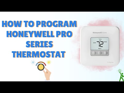How to program Honeywell Pro Series Thermostat #honeywell #thermostat #proseries