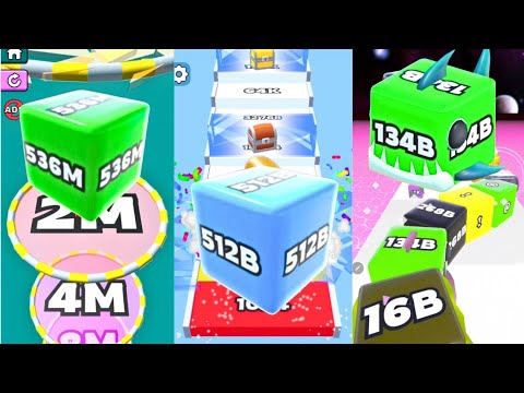 Jelly Run 2048 vs Jelly Tube Run 2048 | High Score Jelly Merge Gameplay