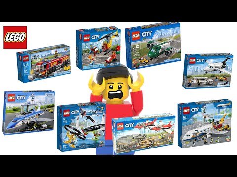 LEGO City Airport sets 2014 - 2023 Breaking down each set piece by piece