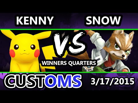 S@X Customs - Kenny (Pikachu) Vs. Snow (Fox) SSB4 Winners Quarters - Super Smash Bros 4 Wii U